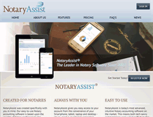 Tablet Screenshot of notaryassist.com